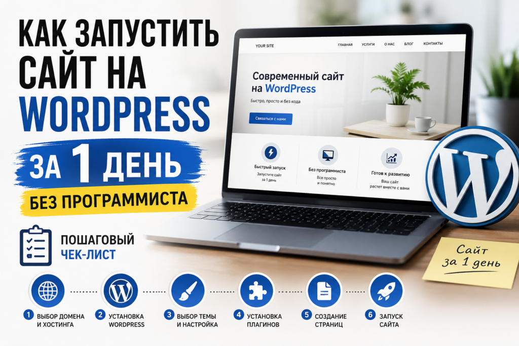 Как запустить сайт на WordPress