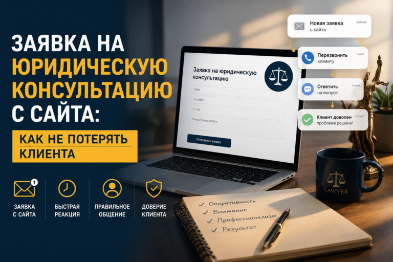 Заявка на юридическую консультацию с сайта