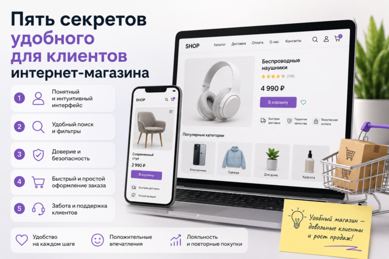 Пять секретов удобного для клиентов интернет-магазина